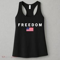 Freedom Pray Support American Values Patriotism Women's Tank Top thumb 3