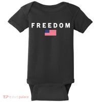 Freedom Pray Support American Values Patriotism Baby Bodysuit thumb 0