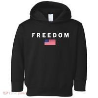 Freedom Pray Support American Values Patriotism Toddler Hoodie thumb 0
