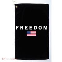 Freedom Pray Support American Values Patriotism Golf Towel thumb 0