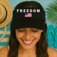 Freedom Pray Support American Values Patriotism Visor thumb 2