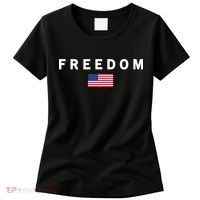 Freedom Pray Support American Values Patriotism Women's T-Shirt thumb 0