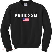Freedom Pray Support American Values Patriotism Kids Sweatshirt thumb 0