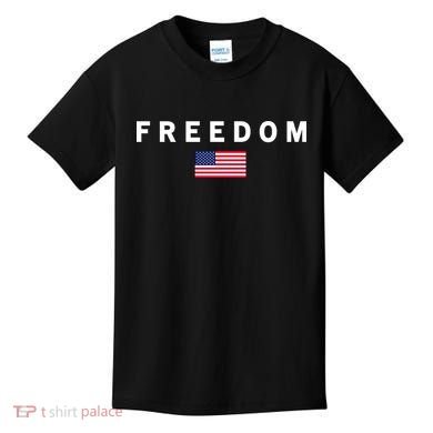 Freedom Pray Support American Values Patriotism Kids T-Shirt