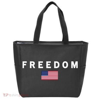 Freedom Pray Support American Values Patriotism Tote Bag