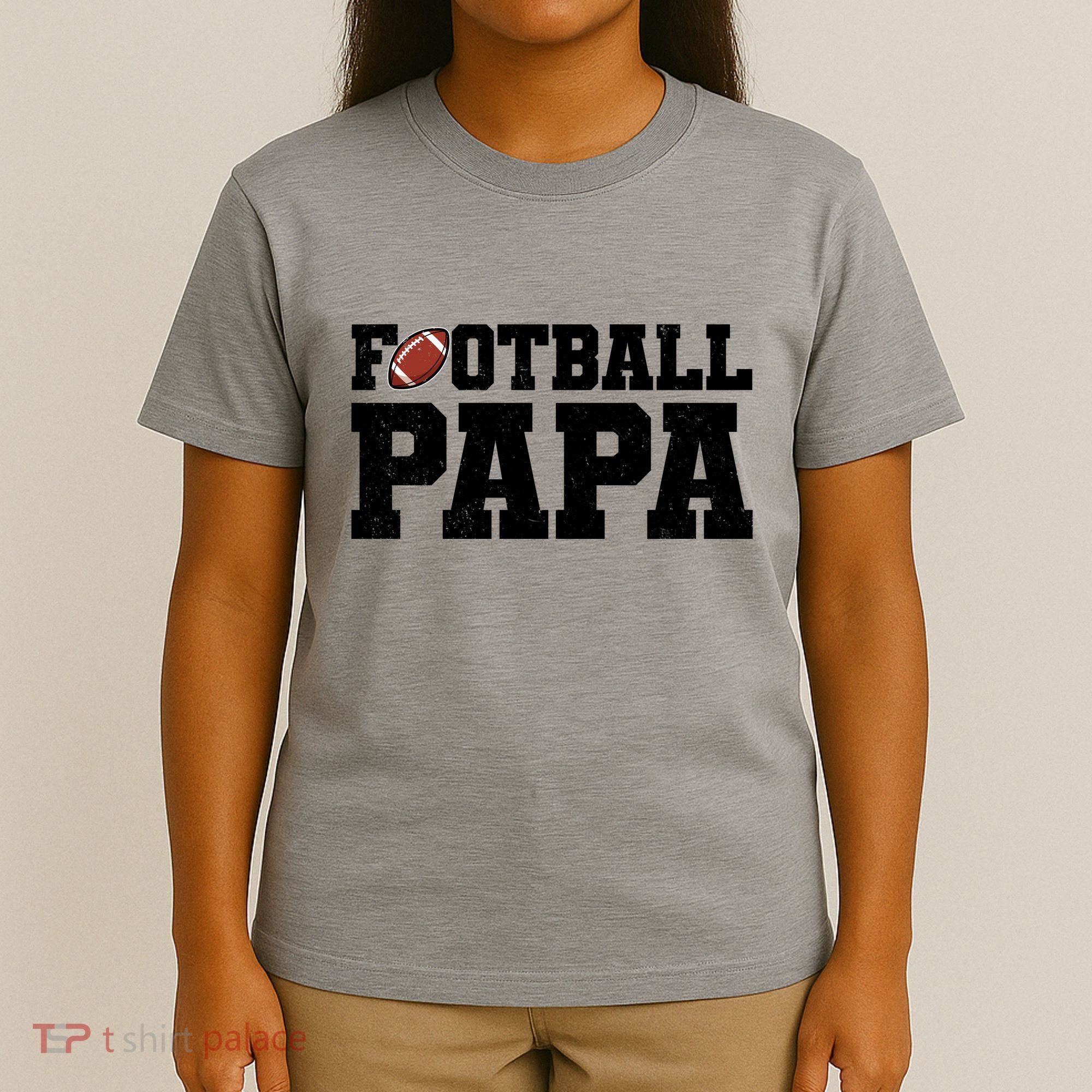 Football Papa Sports Fan T-Shirt