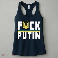 Fuck Putin Support Ukraine Women's Tank Top thumb 3