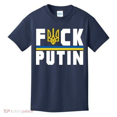 Fuck Putin Support Ukraine Kids T-Shirt