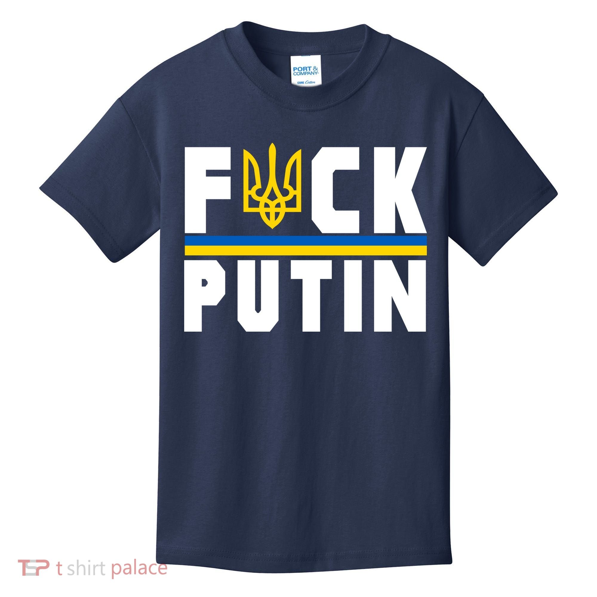 Fuck Putin Support Ukraine Kids T-Shirt