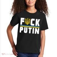 Fuck Putin Support Ukraine Kids T-Shirt thumb 2
