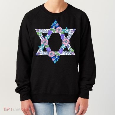 Floral Peace Sign Isreal Women's Sweatshirt