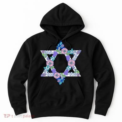 Floral Peace Sign Isreal Hoodie