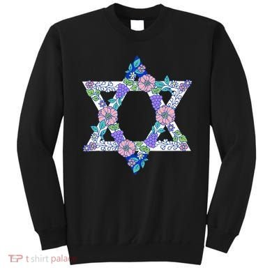 Floral Peace Sign Isreal Sweatshirt