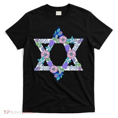 Floral Peace Sign Isreal T-Shirt