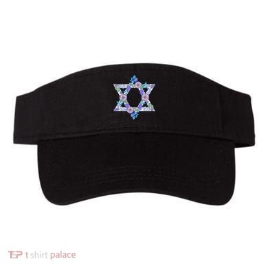 Floral Peace Sign Isreal Visor
