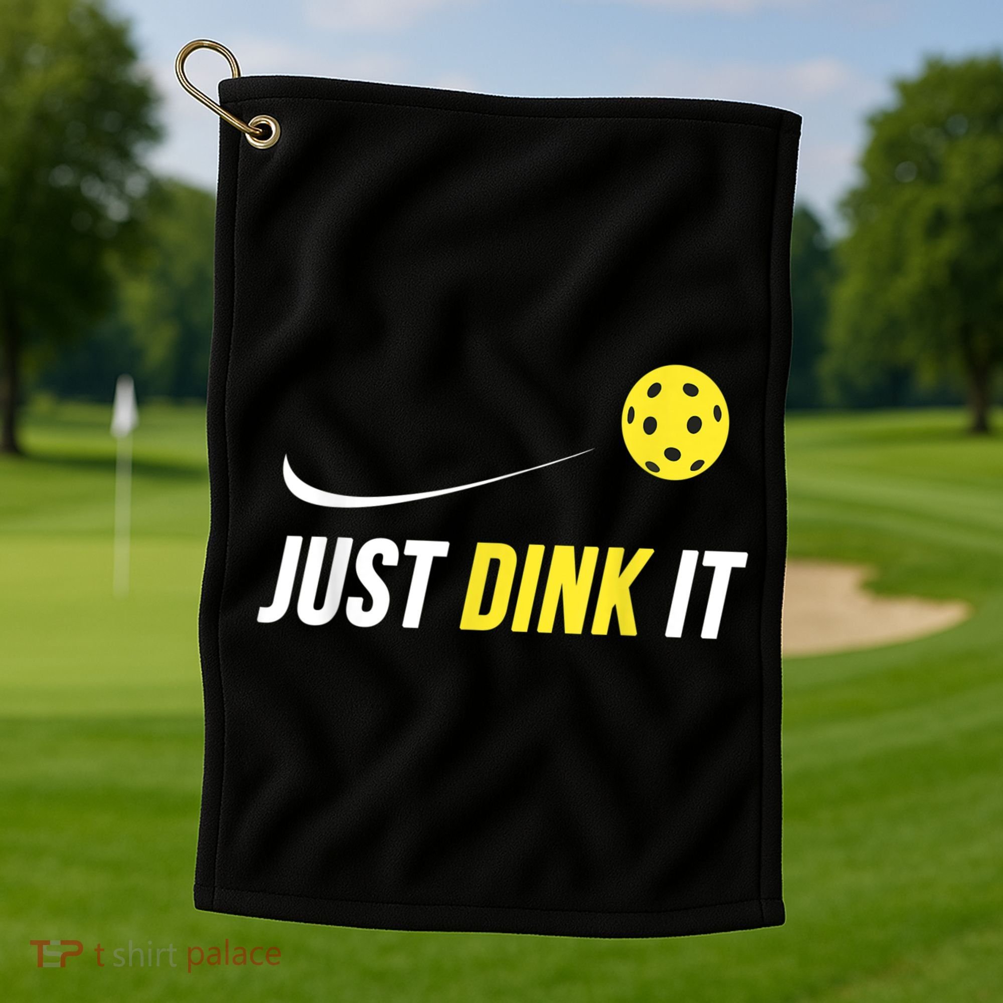 Funny Pickleball Shirt Golf Towel