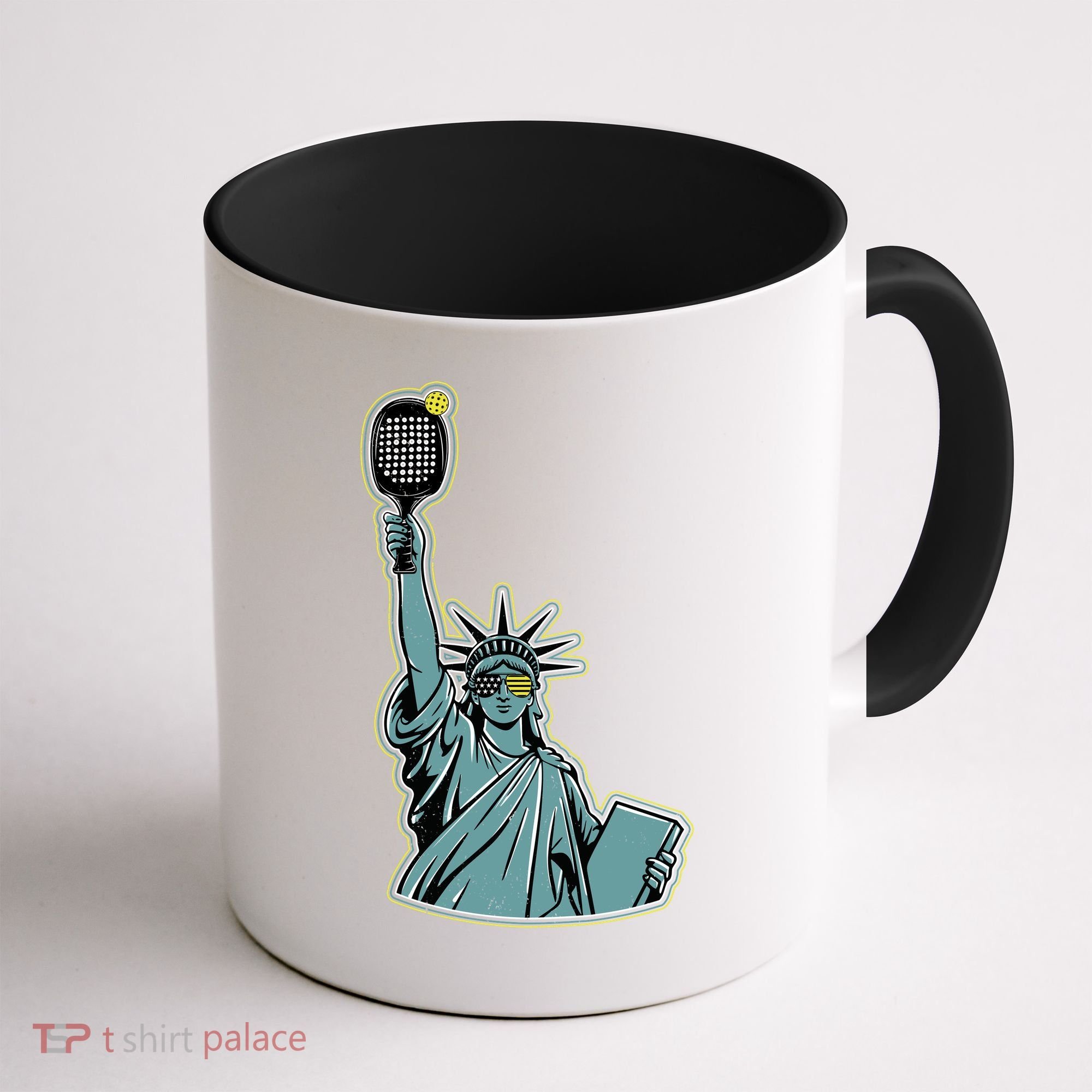 Funny Pickleball Statue Of Liberty  Coffee Mug