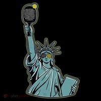 Funny Pickleball Statue Of Liberty  Coffee Mug thumb 5