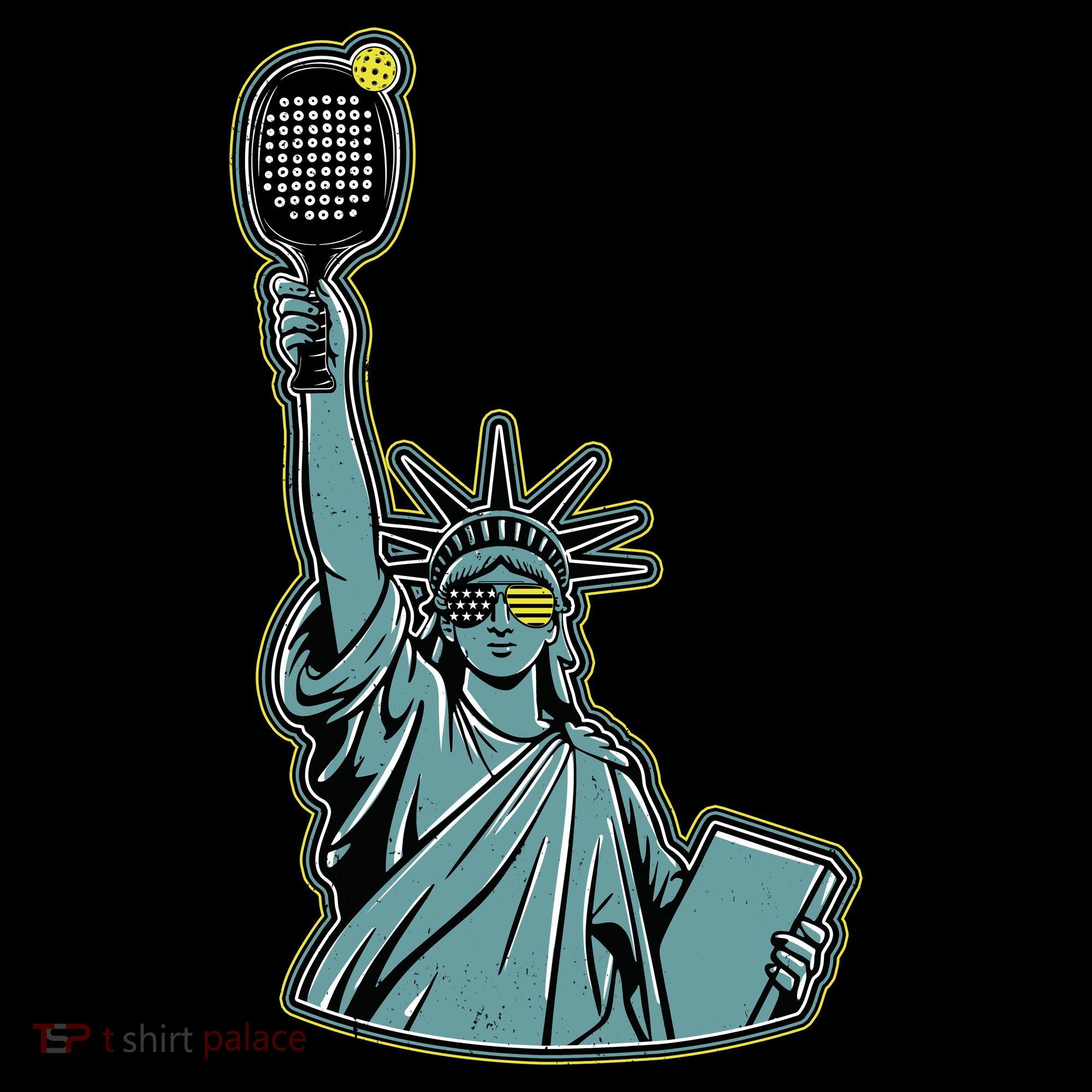 Funny Pickleball Statue Of Liberty  Coffee Mug