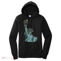 Funny Pickleball Statue Of Liberty  Women's Hoodie thumb 0
