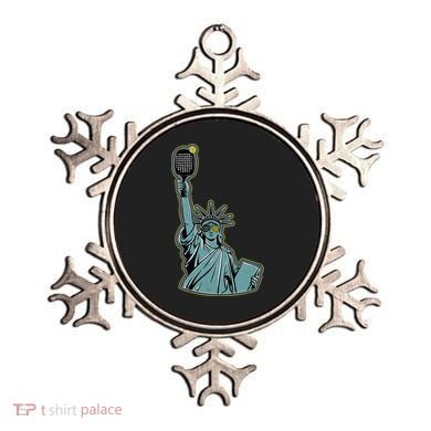 Funny Pickleball Statue Of Liberty  Ornament