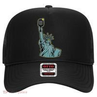 Funny Pickleball Statue Of Liberty  Hat thumb 0