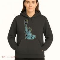 Funny Pickleball Statue Of Liberty  Hoodie thumb 5