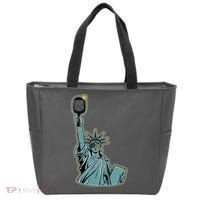 Funny Pickleball Statue Of Liberty  Tote Bag thumb 0