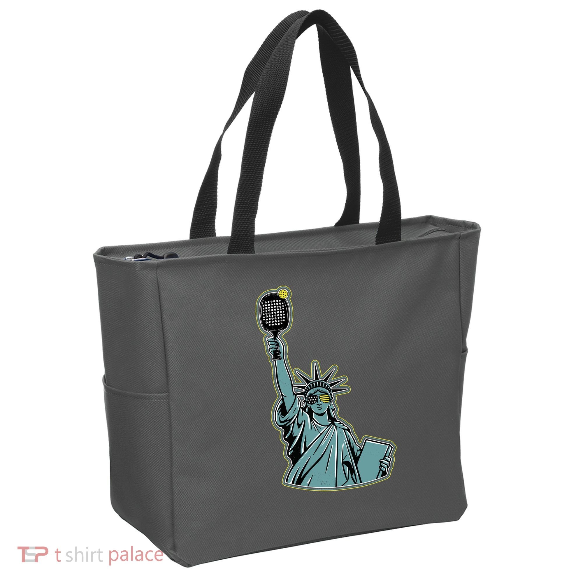 Funny Pickleball Statue Of Liberty  Tote Bag