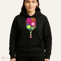 Flowers Pickleball Sports Racquet Racket Paddle Hoodie thumb 5