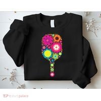 Flowers Pickleball Sports Racquet Racket Paddle Sweatshirt thumb 2
