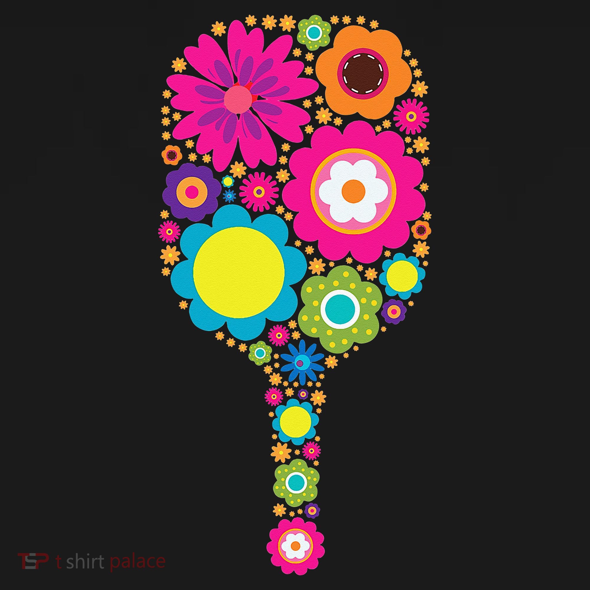 Flowers Pickleball Sports Racquet Racket Paddle Sweatshirt