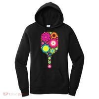 Flowers Pickleball Sports Racquet Racket Paddle Women's Hoodie thumb 0