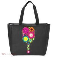 Flowers Pickleball Sports Racquet Racket Paddle Tote Bag thumb 0