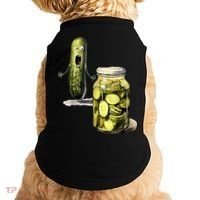 Funny Pickle Surprise A Cucumber And A Jar Of Sliced Pickles Gift Doggie Tank thumb 0