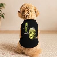 Funny Pickle Surprise A Cucumber And A Jar Of Sliced Pickles Gift Doggie Tank thumb 2