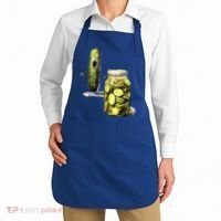 Funny Pickle Surprise A Cucumber And A Jar Of Sliced Pickles Gift Apron thumb 2