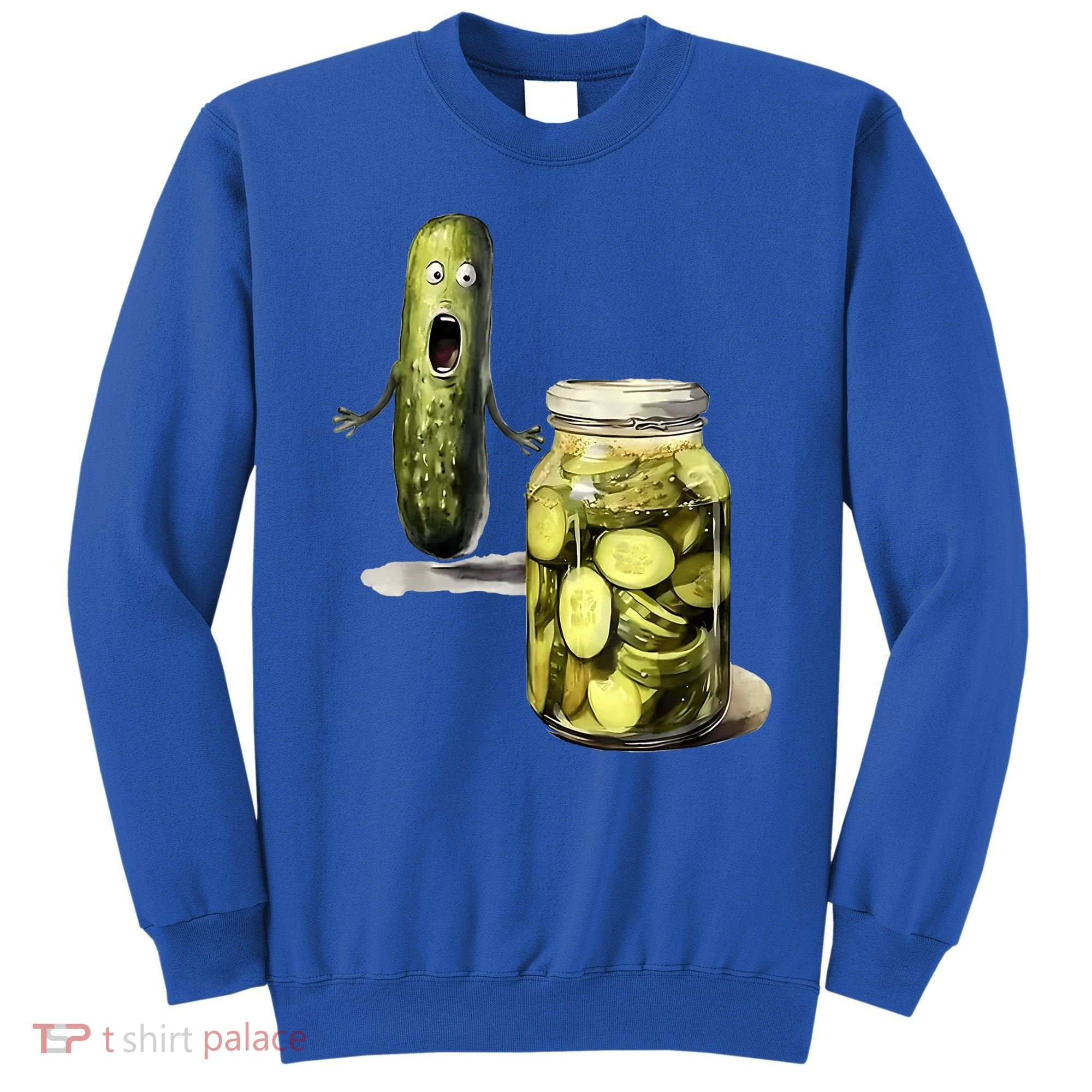 Funny Pickle Surprise A Cucumber And A Jar Of Sliced Pickles Gift Sweatshirt
