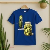 Funny Pickle Surprise A Cucumber And A Jar Of Sliced Pickles Gift T-Shirt thumb 2
