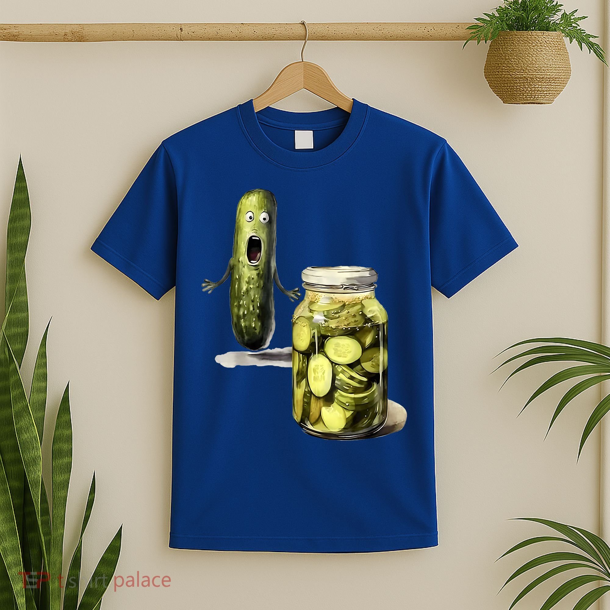 Funny Pickle Surprise A Cucumber And A Jar Of Sliced Pickles Gift T-Shirt