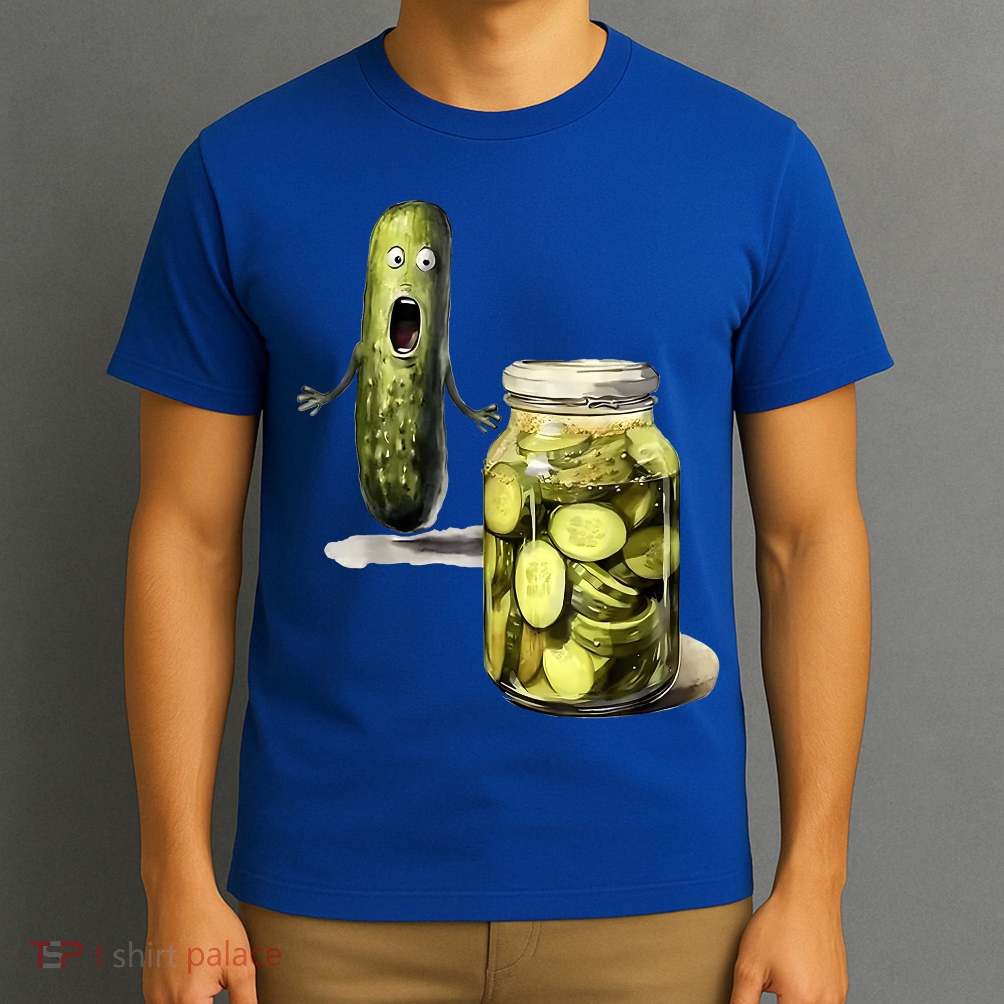 Funny Pickle Surprise A Cucumber And A Jar Of Sliced Pickles Gift T-Shirt