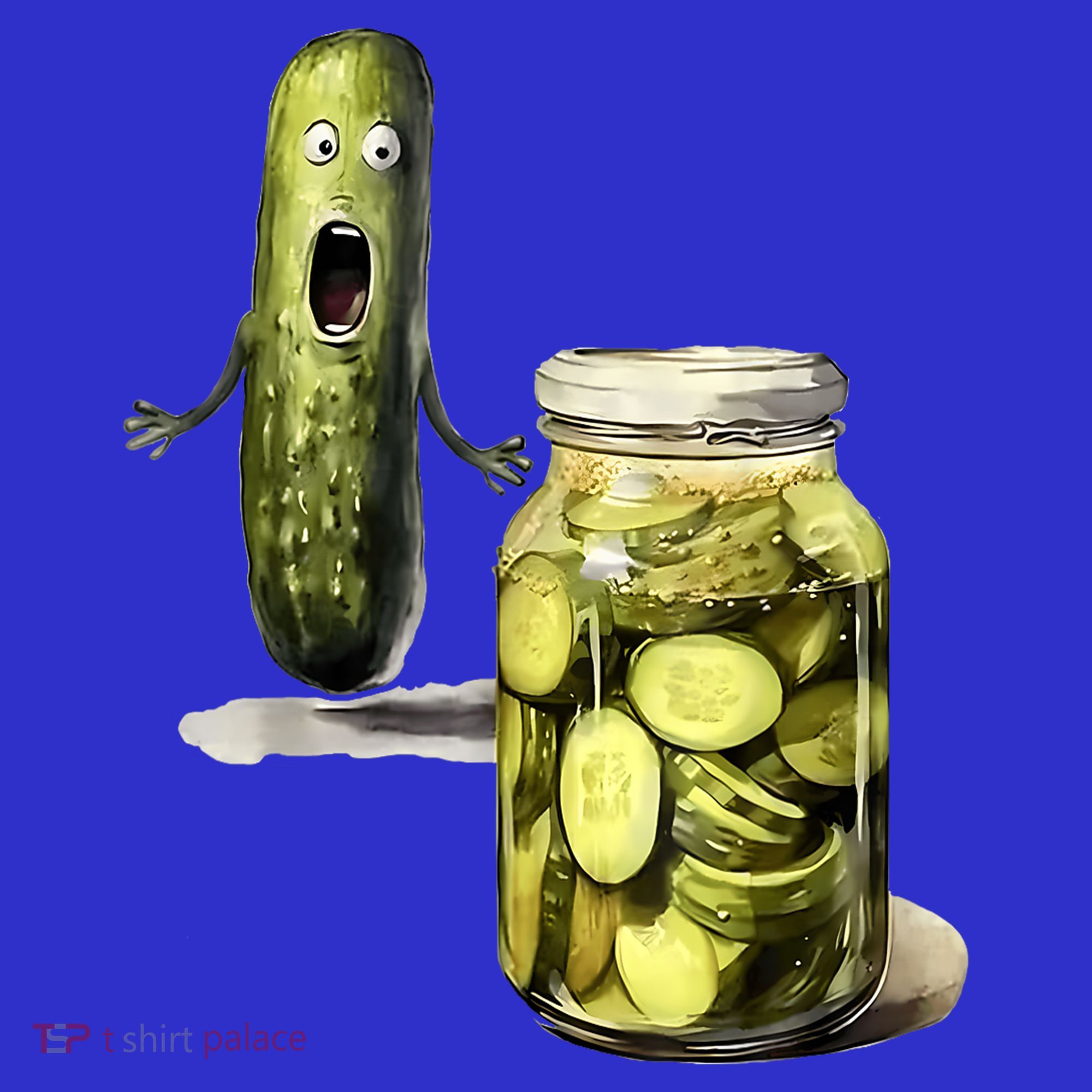 Funny Pickle Surprise A Cucumber And A Jar Of Sliced Pickles Gift Women's Tank Top