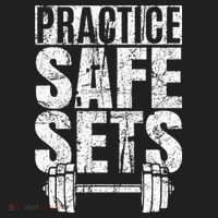 Funny Practice Safe Sets Weight Lifting Women's Sweatshirt thumb 2