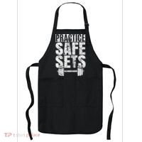 Funny Practice Safe Sets Weight Lifting Apron thumb 0