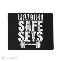 Funny Practice Safe Sets Weight Lifting Mousepad thumb 0