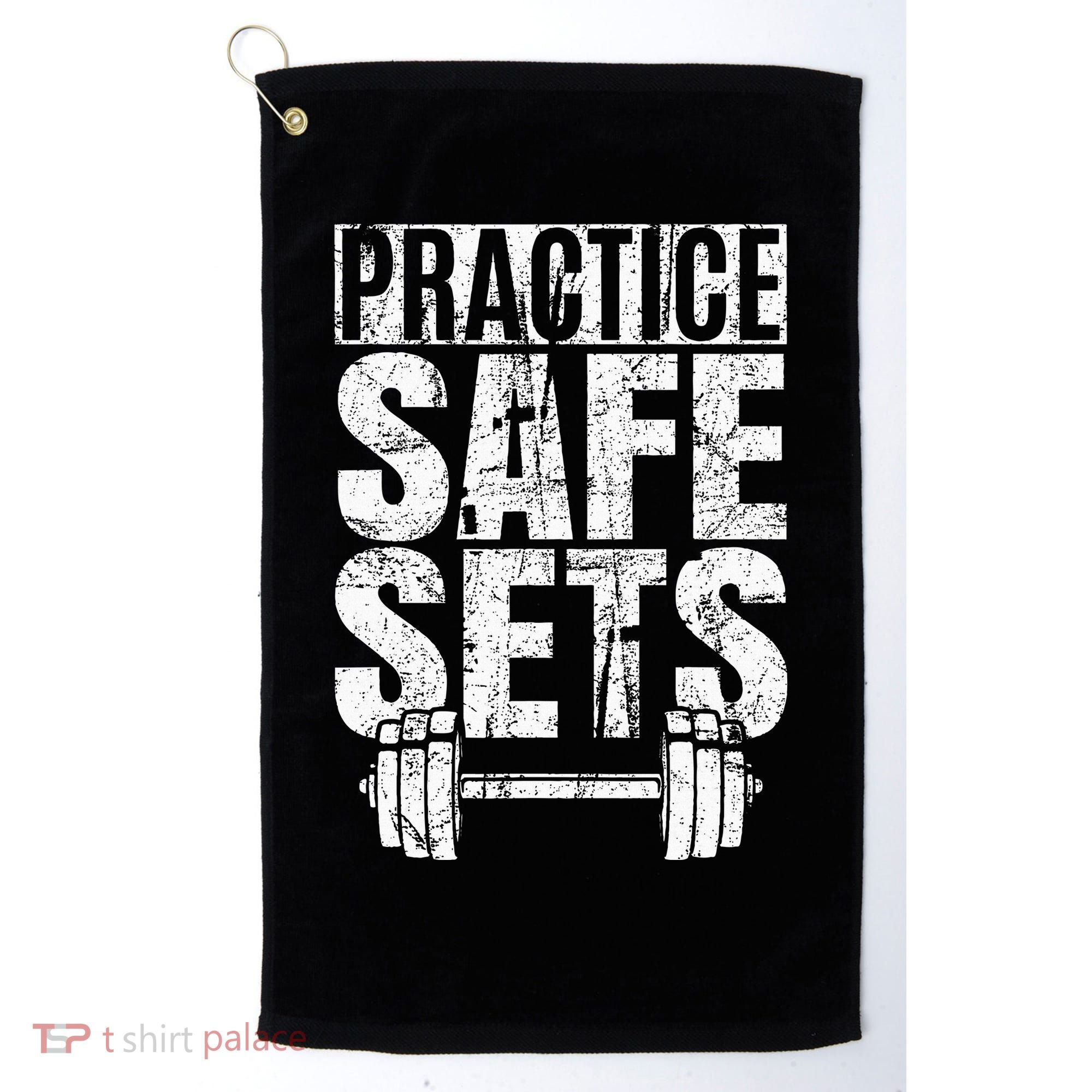 Funny Practice Safe Sets Weight Lifting Golf Towel
