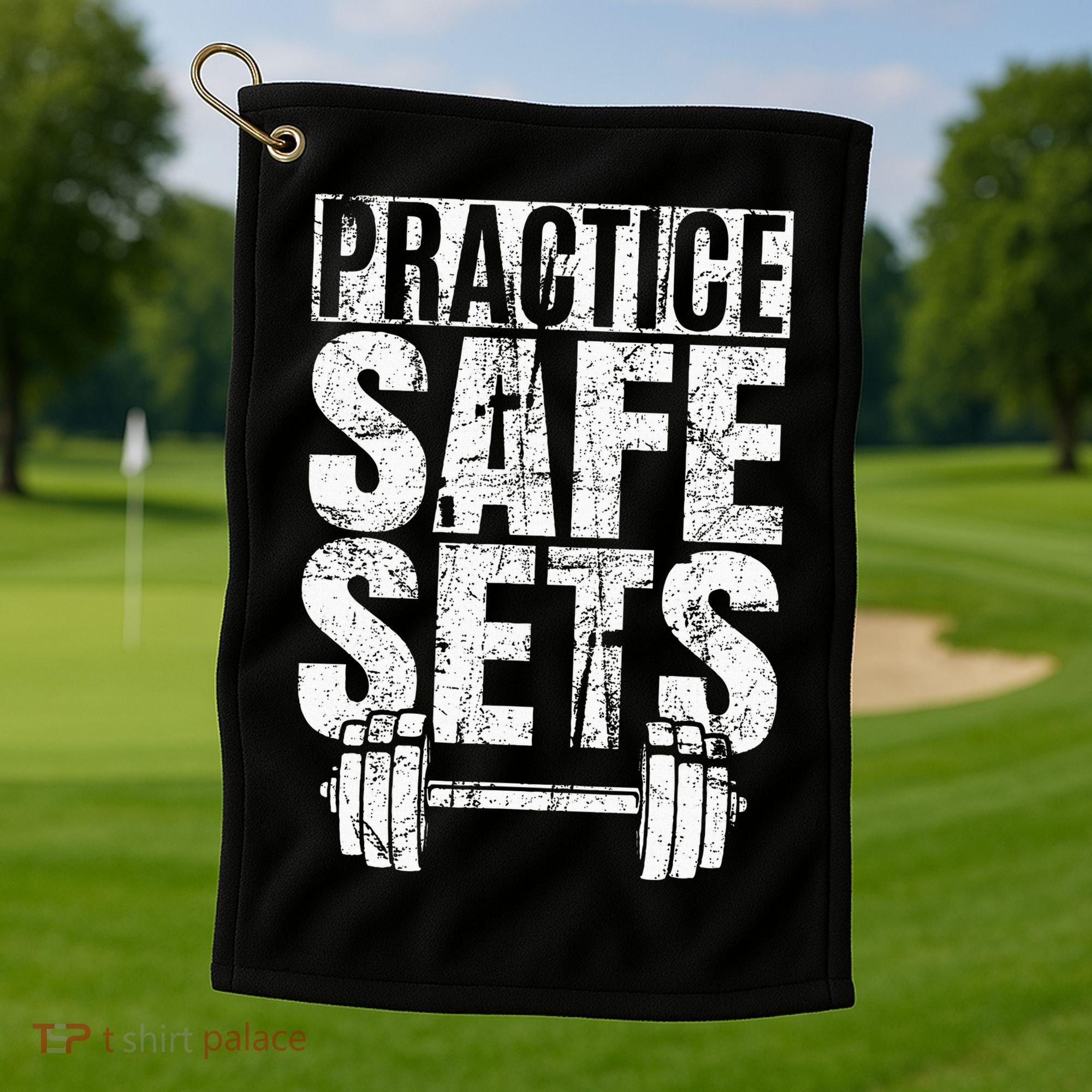 Funny Practice Safe Sets Weight Lifting Golf Towel