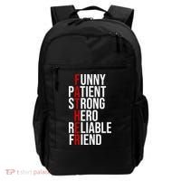 Father Patient Strong Hero Definition Dad Gift Backpack thumb 0