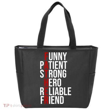 Father Patient Strong Hero Definition Dad Gift Tote Bag