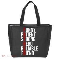 Father Patient Strong Hero Definition Dad Gift Tote Bag thumb 0